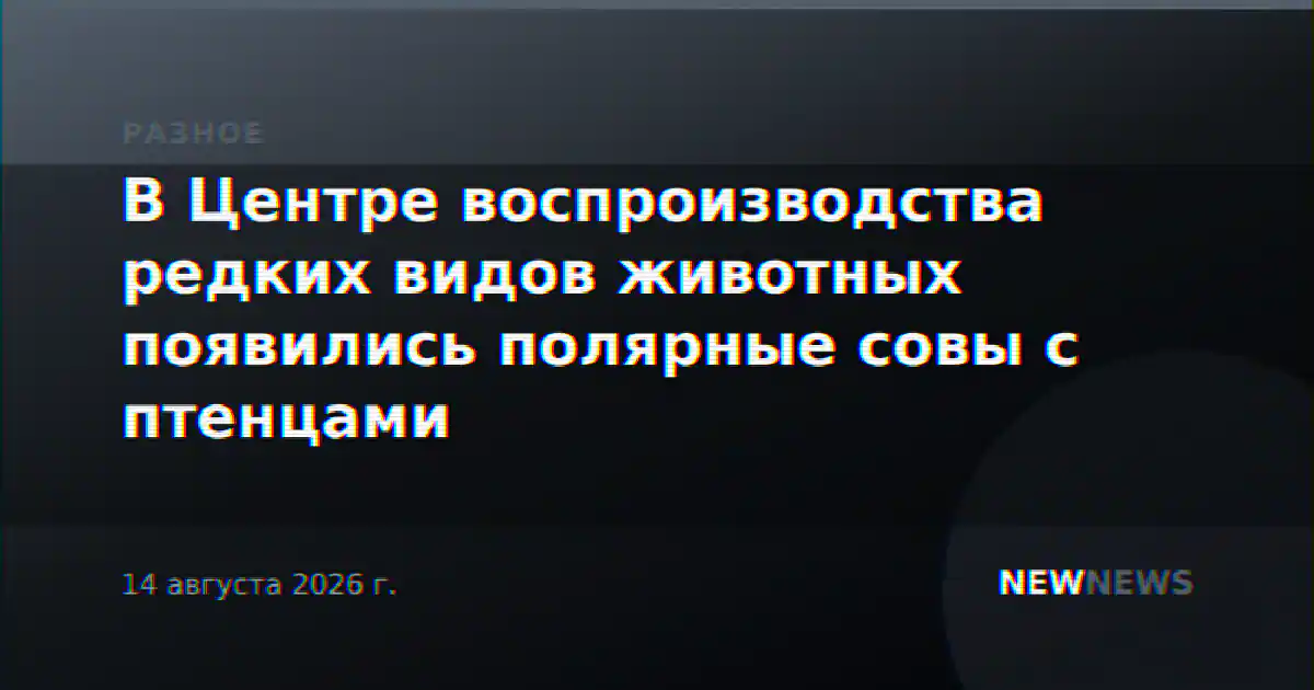 В Центре воспроизводства редких видов животных появились полярные совы с птенцами