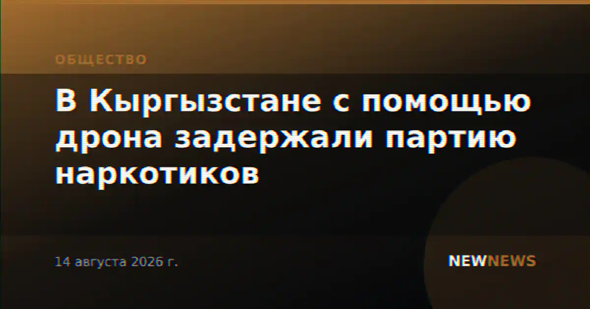 В Кыргызстане с помощью дрона задержали партию наркотиков