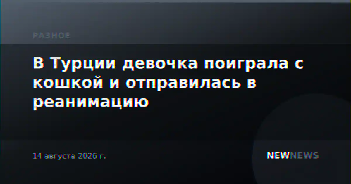 В Турции девочка поиграла с кошкой и отправилась в реанимацию
