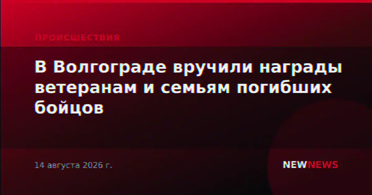 В Волгограде вручили награды ветеранам и семьям погибших бойцов
