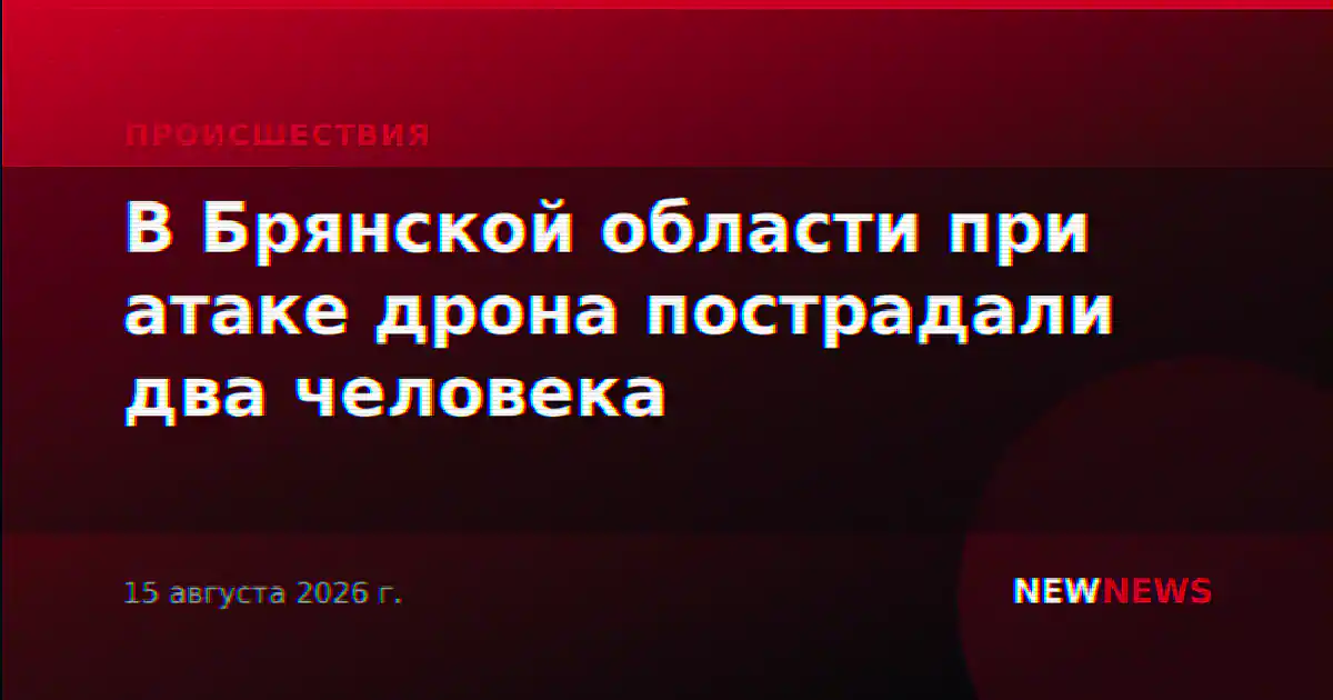 В Брянской области при атаке дрона пострадали два человека