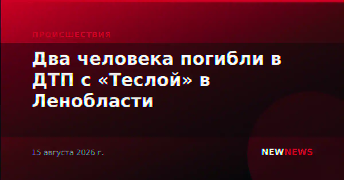 Два человека погибли в ДТП с «Теслой» в Ленобласти