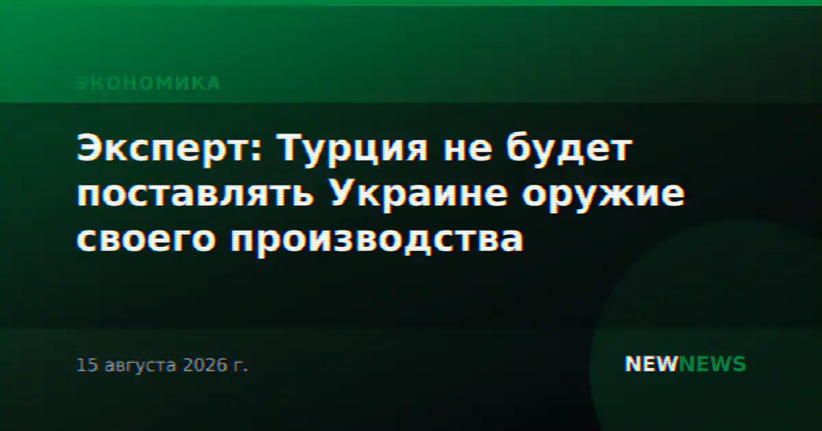 Эксперт: Турция не будет поставлять Украине оружие своего производства