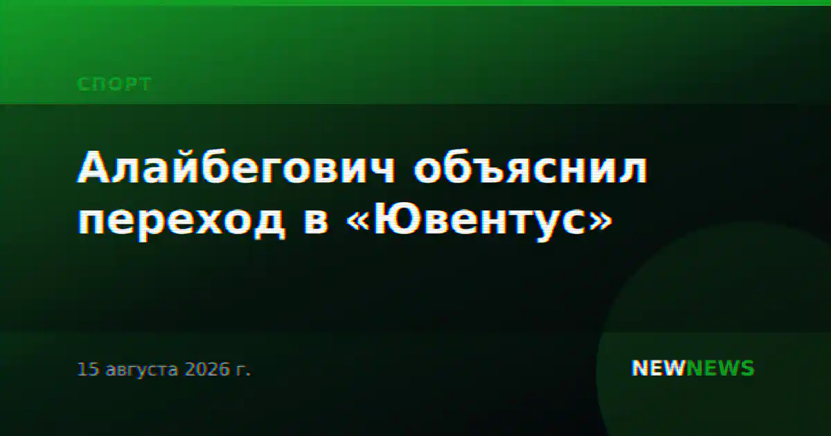 Алайбегович объяснил переход в «Ювентус»