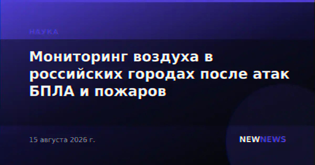 Мониторинг воздуха в российских городах после атак БПЛА и пожаров