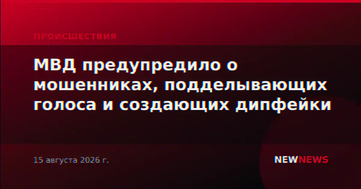 МВД предупредило о мошенниках, подделывающих голоса и создающих дипфейки