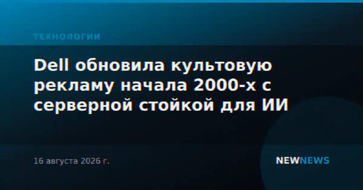 Dell обновила культовую рекламу начала 2000-х с серверной стойкой для ИИ