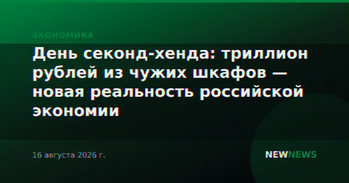 День секонд-хенда: триллион рублей из чужих шкафов — новая реальность российской экономии
