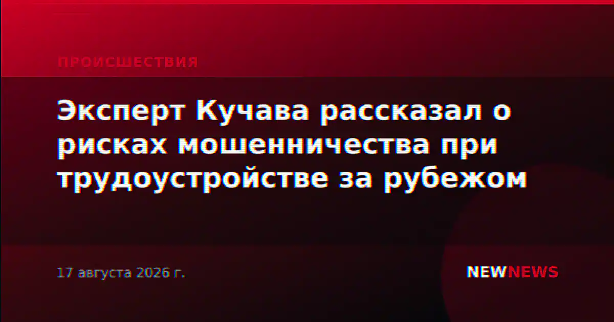 Эксперт Кучава рассказал о рисках мошенничества при трудоустройстве за рубежом