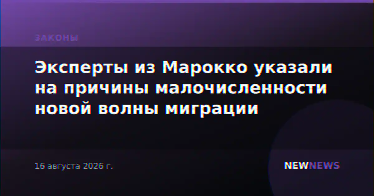 Эксперты из Марокко указали на причины малочисленности новой волны миграции