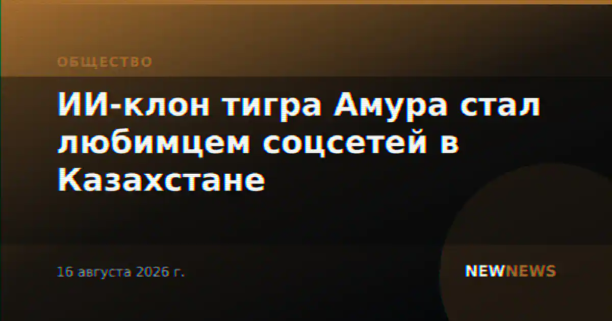 ИИ-клон тигра Амура стал любимцем соцсетей в Казахстане
