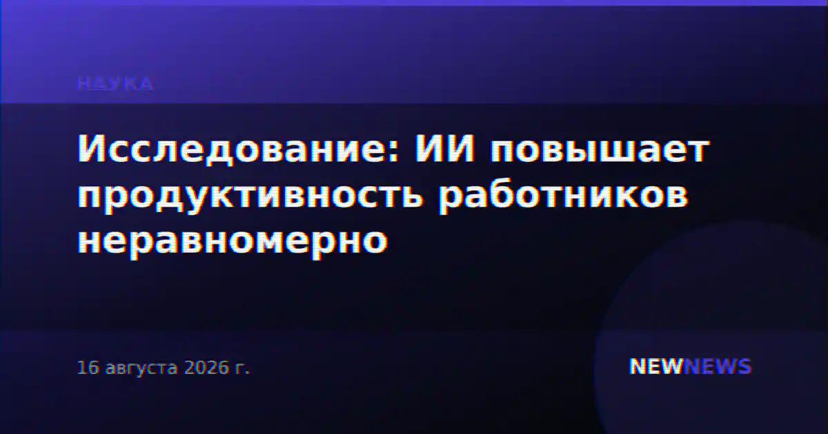 Исследование: ИИ повышает продуктивность работников неравномерно