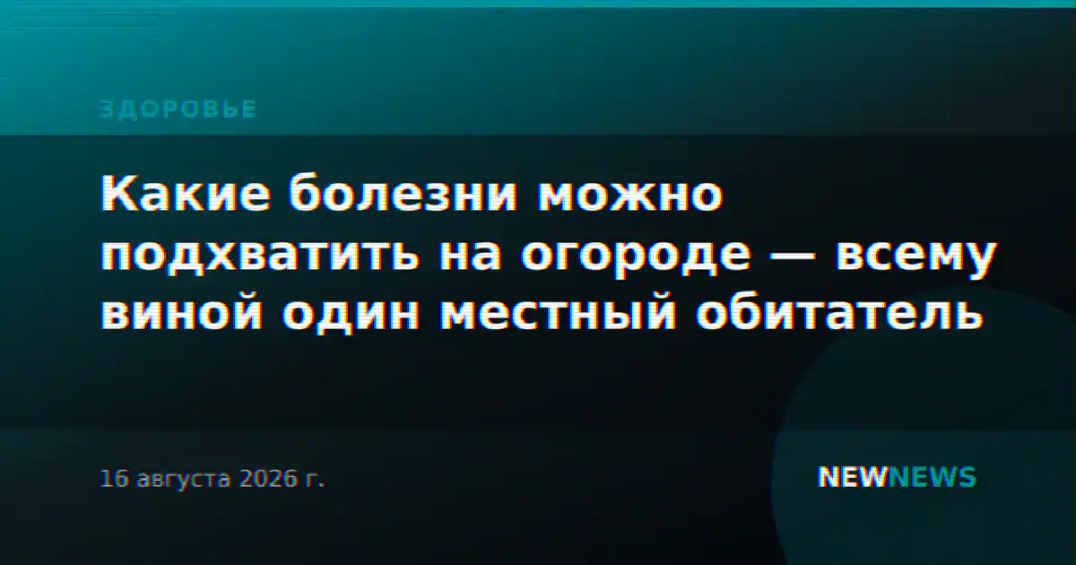 Какие болезни можно подхватить на огороде — всему виной один местный обитатель