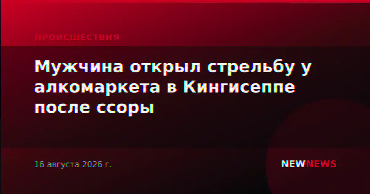 Мужчина открыл стрельбу у алкомаркета в Кингисеппе после ссоры