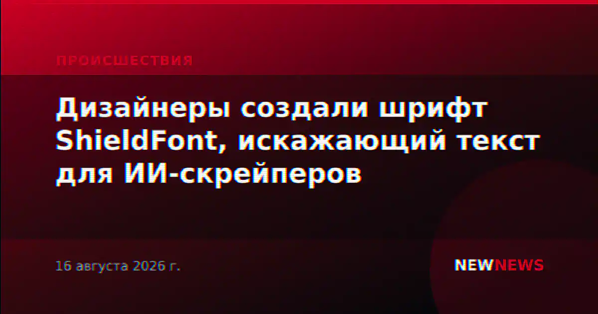 Дизайнеры создали шрифт ShieldFont, искажающий текст для ИИ-скрейперов