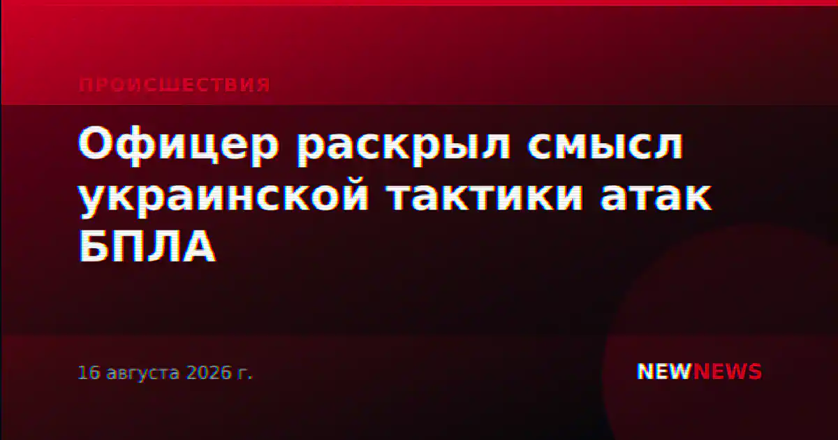 Офицер раскрыл смысл украинской тактики атак БПЛА