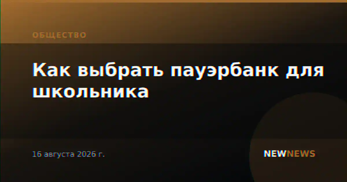 Как выбрать пауэрбанк для школьника