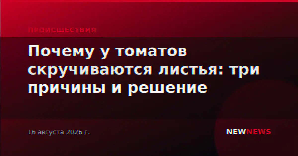 Почему у томатов скручиваются листья: три причины и решение
