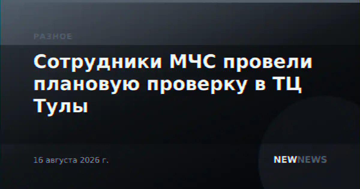 Сотрудники МЧС провели плановую проверку в ТЦ Тулы