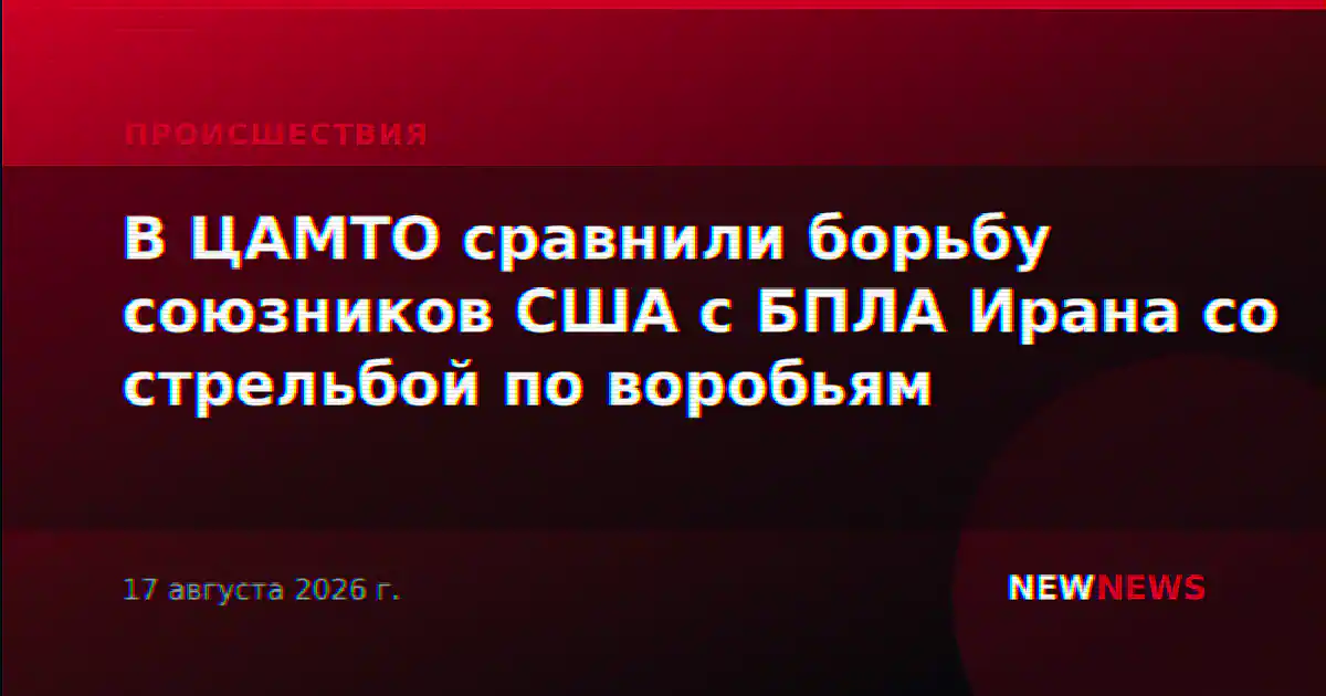 В ЦАМТО сравнили борьбу союзников США с БПЛА Ирана со стрельбой по воробьям