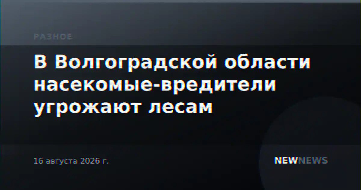 В Волгоградской области насекомые-вредители угрожают лесам
