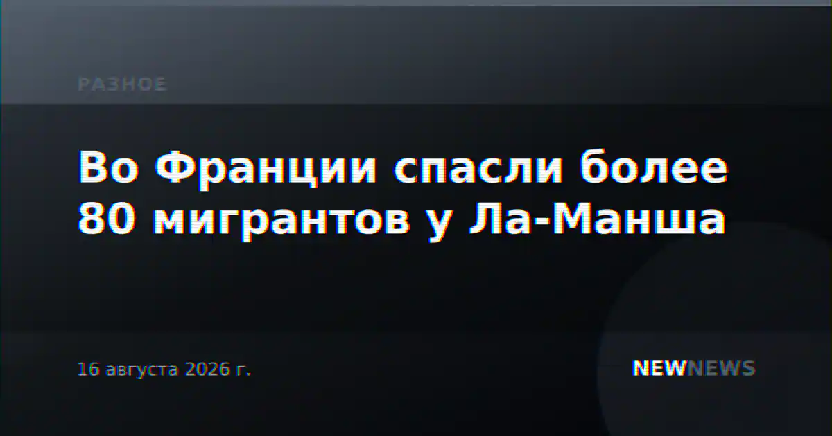 Во Франции спасли более 80 мигрантов у Ла-Манша