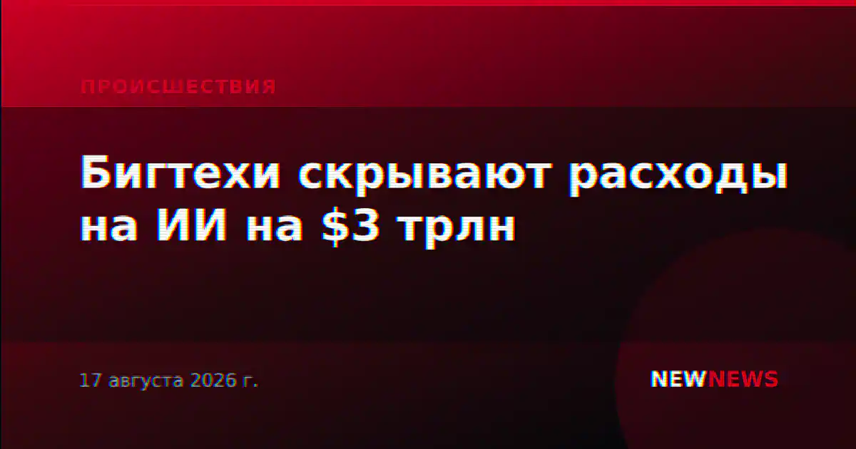 Бигтехи скрывают расходы на ИИ на $3 трлн