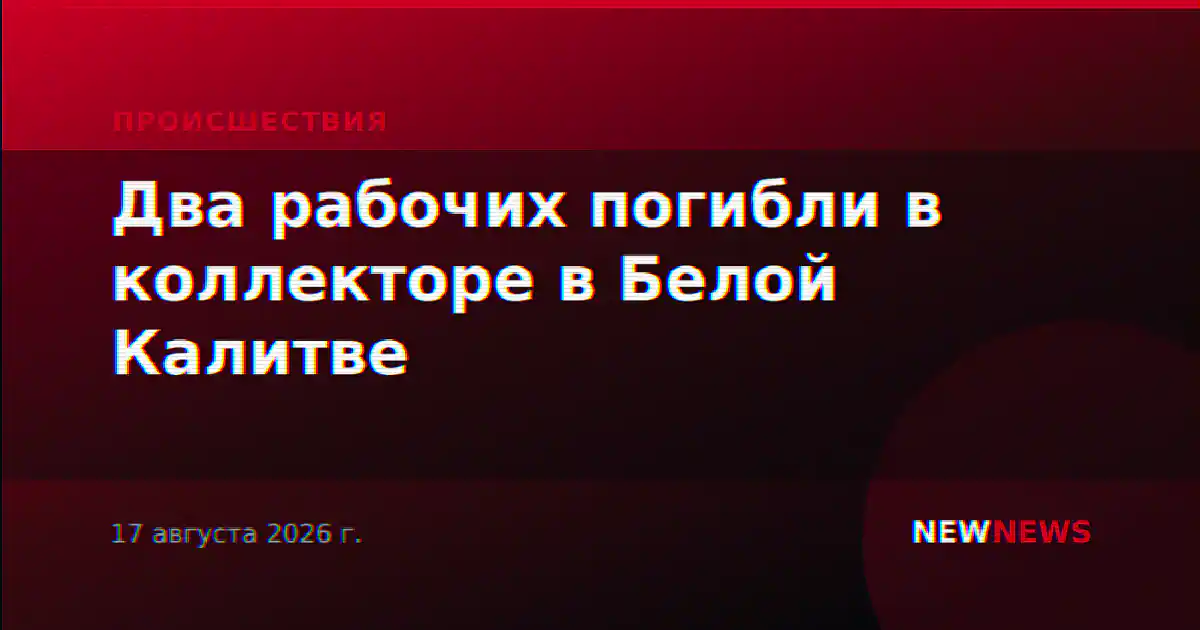 Два рабочих погибли в коллекторе в Белой Калитве