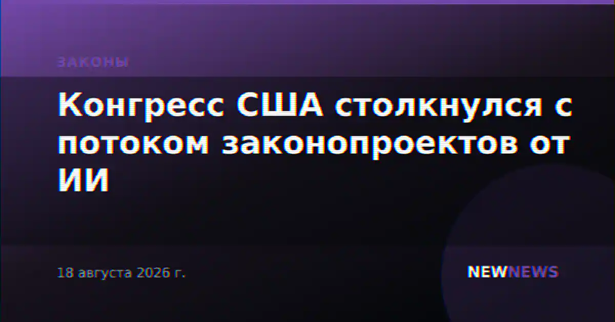 Конгресс США столкнулся с потоком законопроектов от ИИ