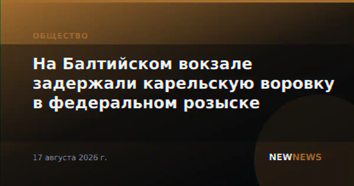 На Балтийском вокзале задержали карельскую воровку в федеральном розыске