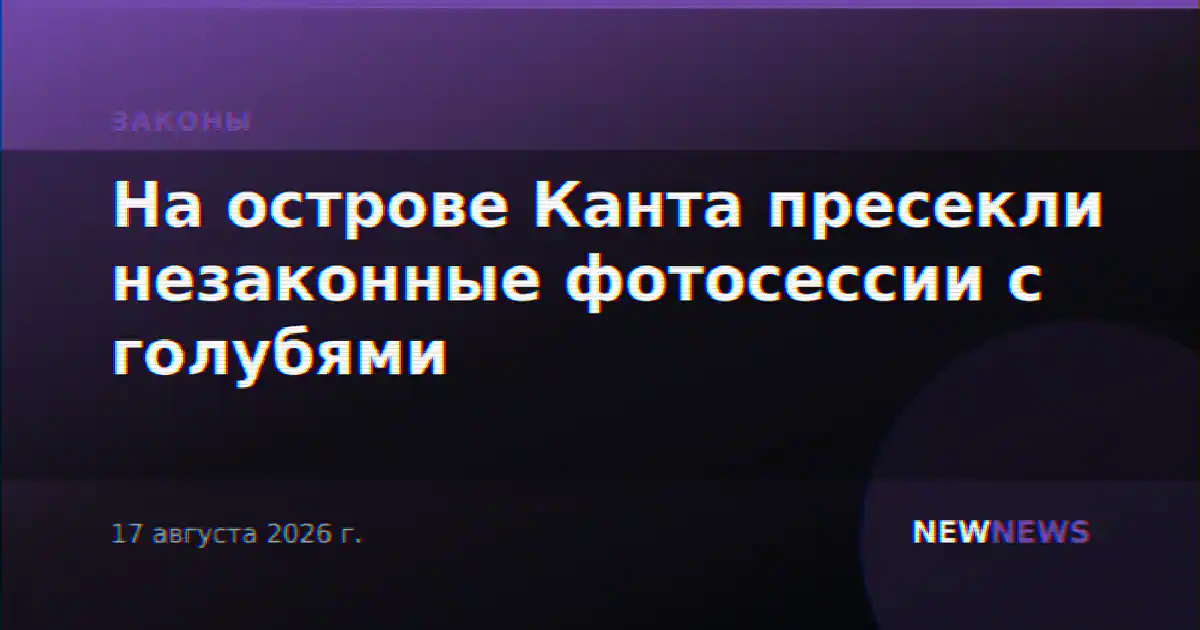 На острове Канта пресекли незаконные фотосессии с голубями