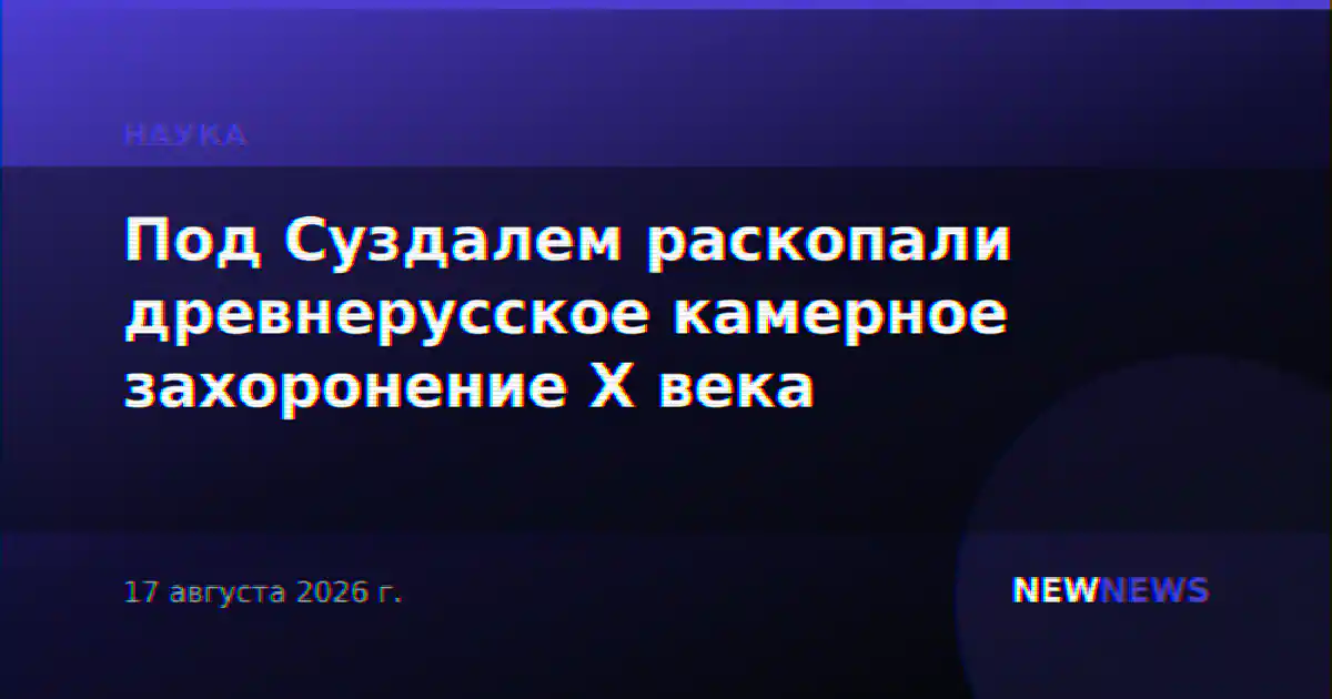 Под Суздалем раскопали древнерусское камерное захоронение X века
