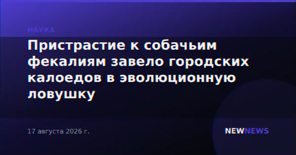 Пристрастие к собачьим фекалиям завело городских калоедов в эволюционную ловушку