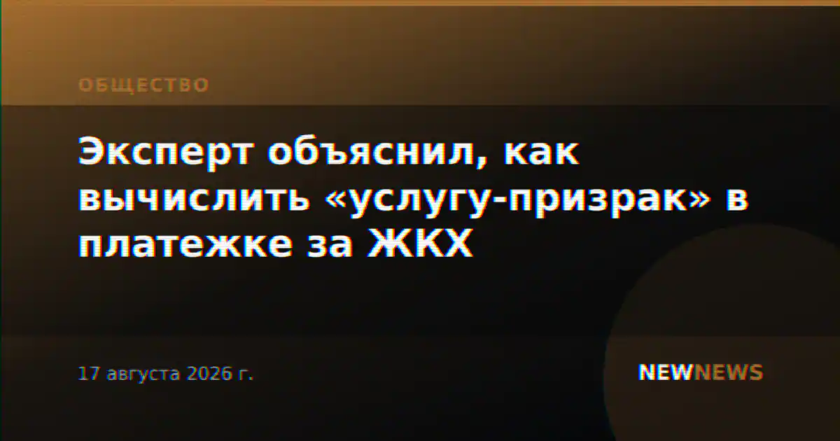 Эксперт объяснил, как вычислить «услугу-призрак» в платежке за ЖКХ