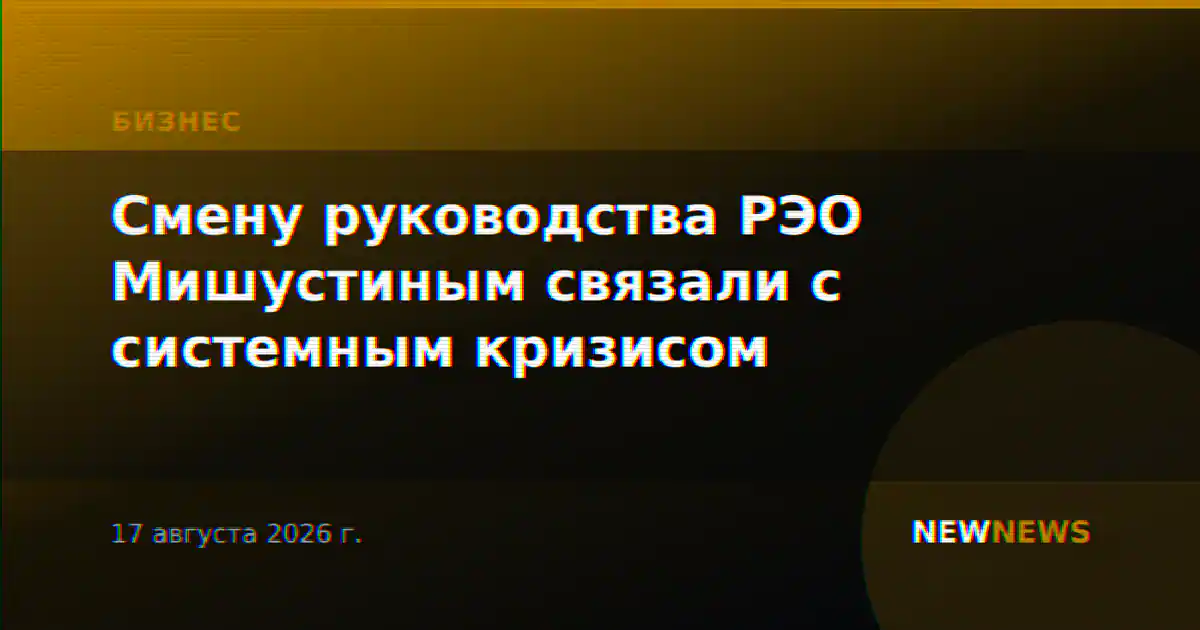 Смену руководства РЭО Мишустиным связали с системным кризисом