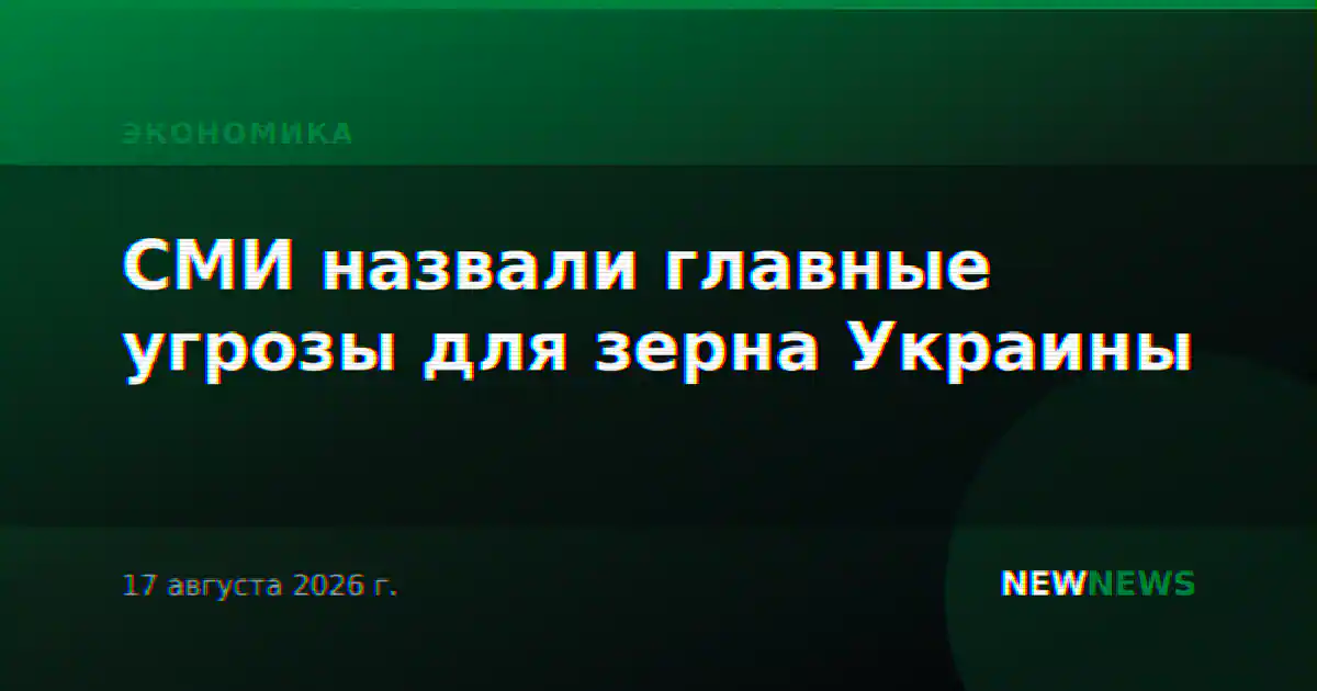 СМИ назвали главные угрозы для зерна Украины