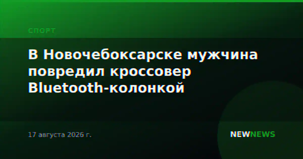 В Новочебоксарске мужчина повредил кроссовер Bluetooth-колонкой