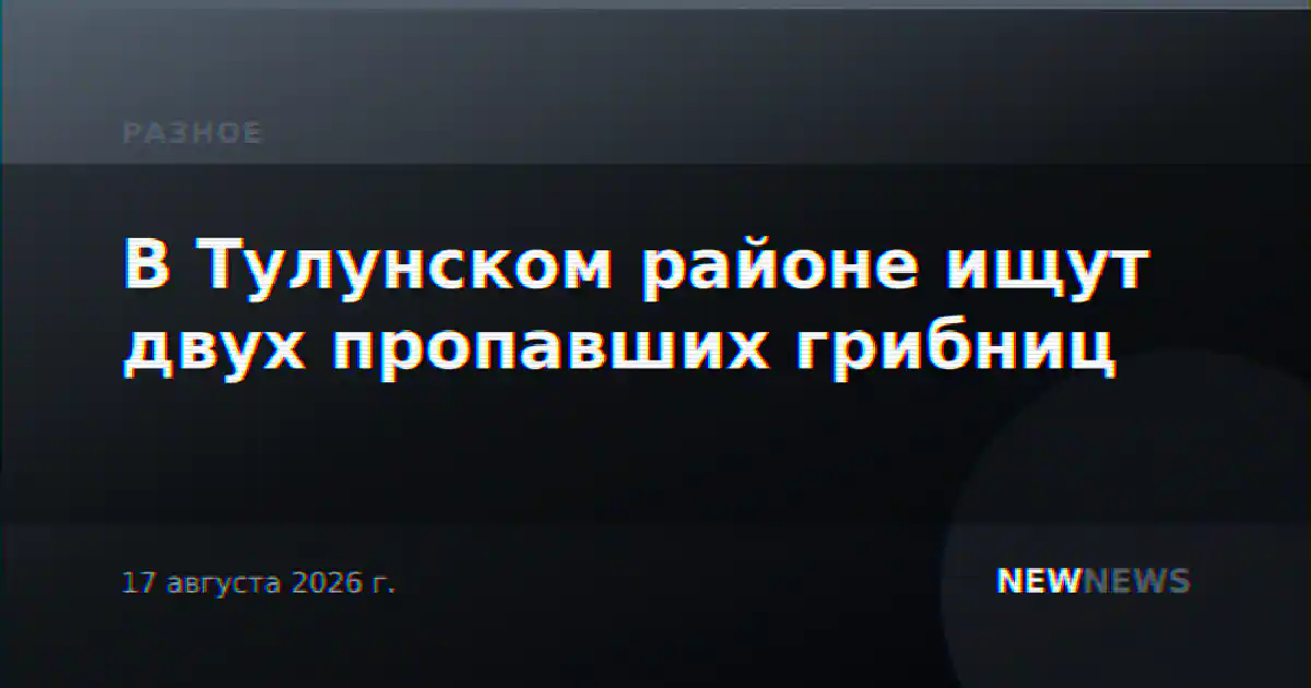 В Тулунском районе ищут двух пропавших грибниц
