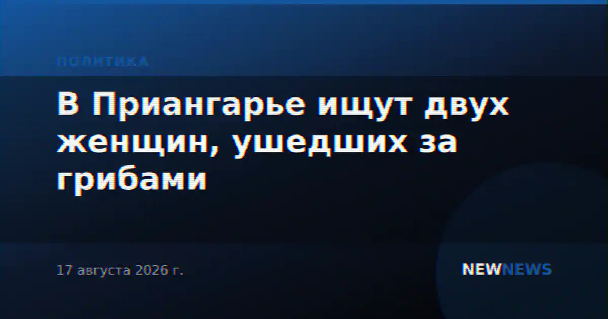 В Приангарье ищут двух женщин, ушедших за грибами