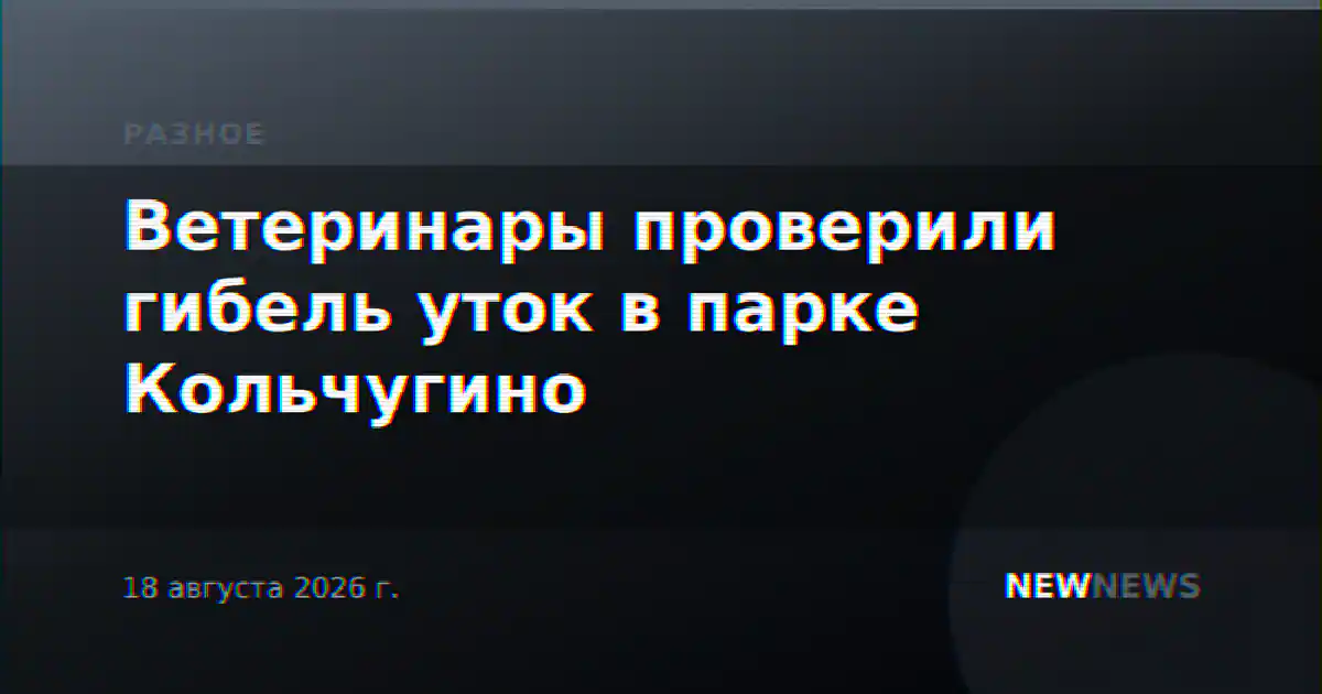 Ветеринары проверили гибель уток в парке Кольчугино