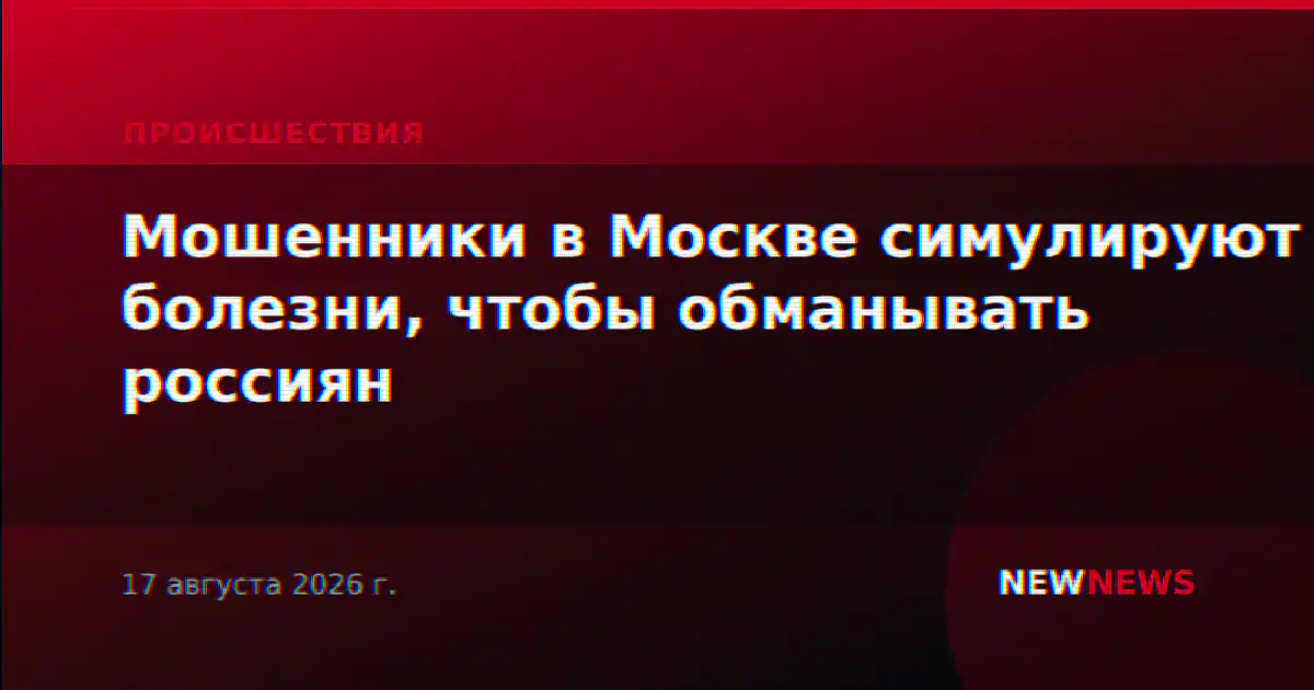 Мошенники в Москве симулируют болезни, чтобы обманывать россиян