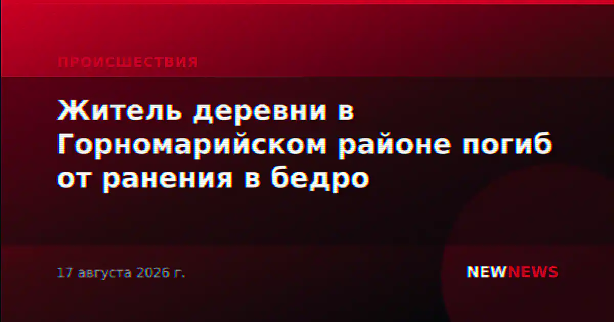 Житель деревни в Горномарийском районе погиб от ранения в бедро