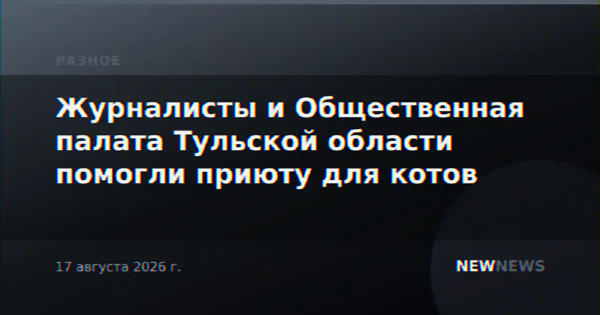 Журналисты и Общественная палата Тульской области помогли приюту для котов