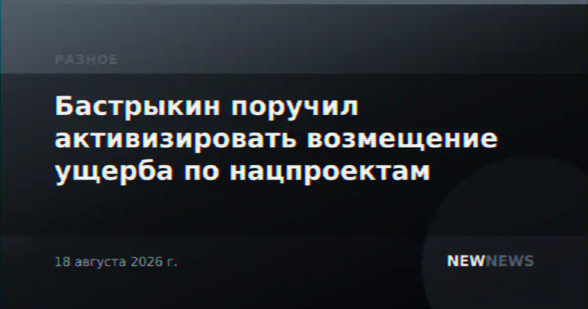 Бастрыкин поручил активизировать возмещение ущерба по нацпроектам