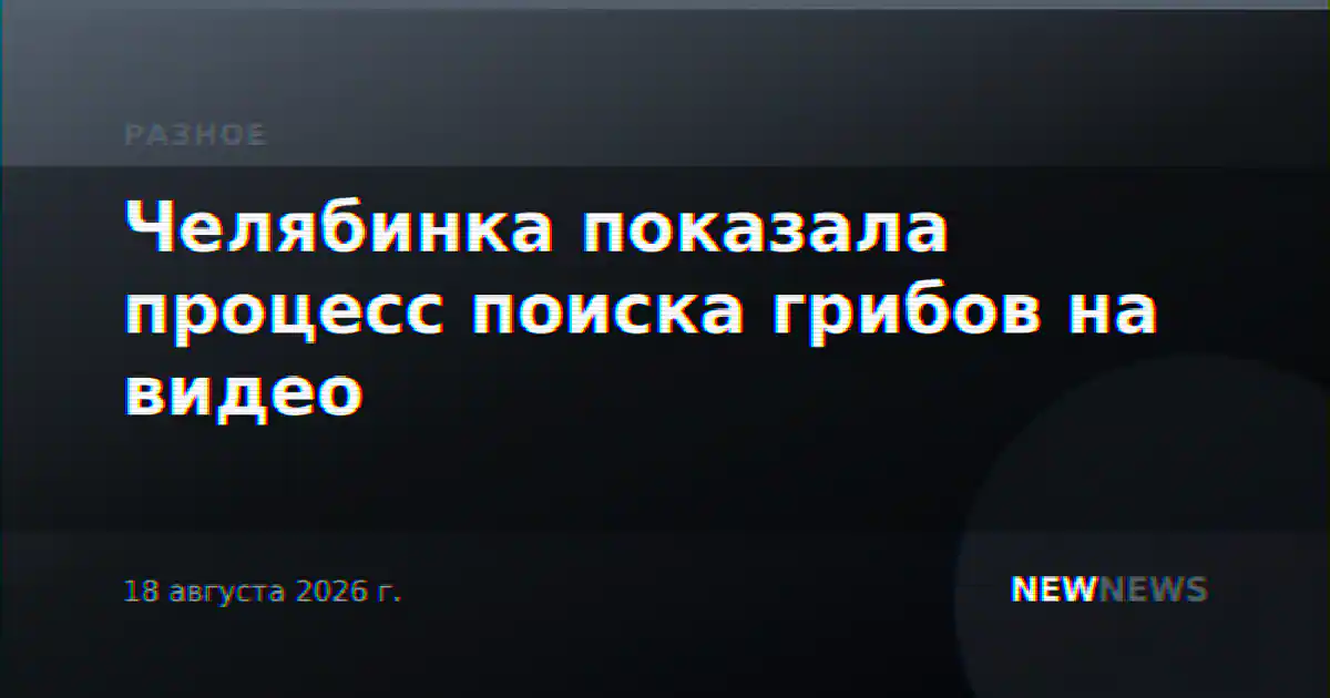 Челябинка показала процесс поиска грибов на видео