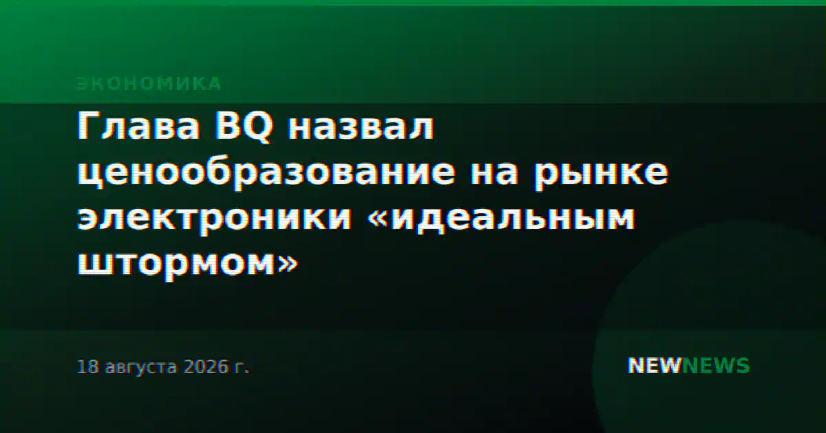 Глава BQ назвал ценообразование на рынке электроники «идеальным штормом»