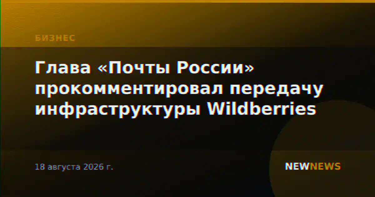 Глава «Почты России» прокомментировал передачу инфраструктуры Wildberries