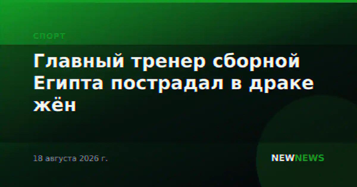 Главный тренер сборной Египта пострадал в драке жён