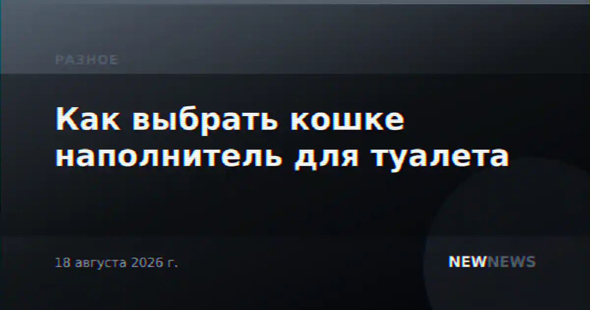 Как выбрать кошке наполнитель для туалета
