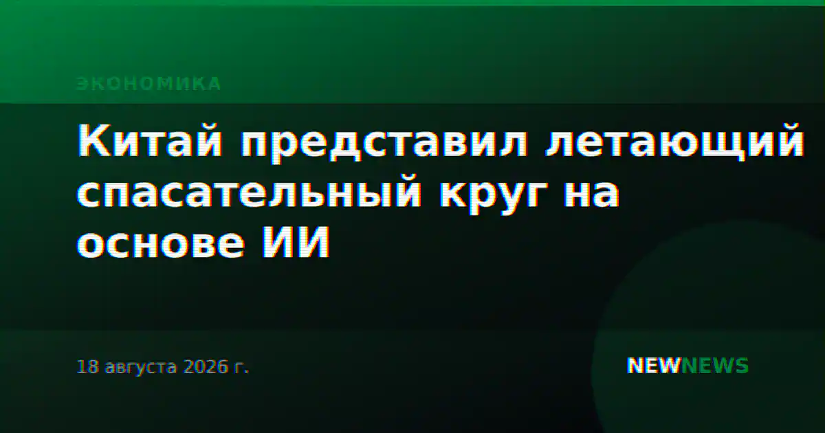 Китай представил летающий спасательный круг на основе ИИ